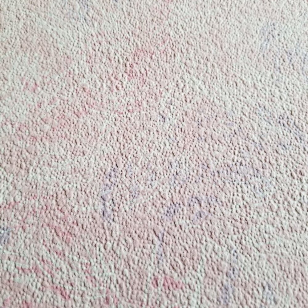 Vintage Wallpaper Sample Sheet Light Pink Textured Design Craft Supply Dollhouse